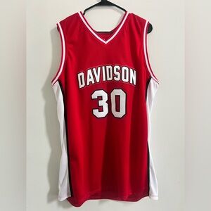 Red Davidson Basketball Jersey